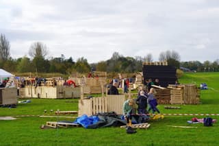 Droog vor de huttenbouw