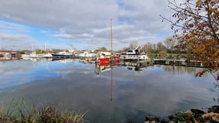 De jachthaven van Weener 