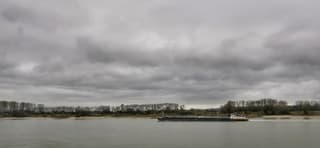 Grijze dag op de Rijn