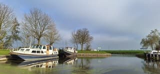 Bewolking boven de provincie Groningen vanmiddag 