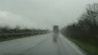 Onstuimig weer op de weg