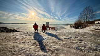 Genieten van de winterzon