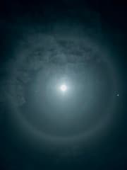 Halo te zien vanuit Berltsum