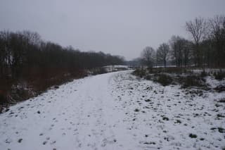 Winters landschap.
