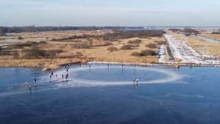 Schaatsen op natuurijs