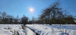 Een prachtige winterdag in de provincie Groningen 
