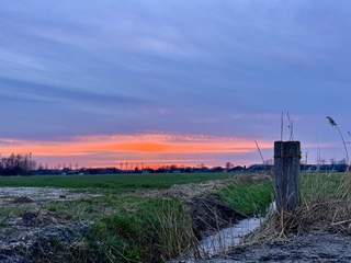 Bizar mooi zonsondergang zojuist 
