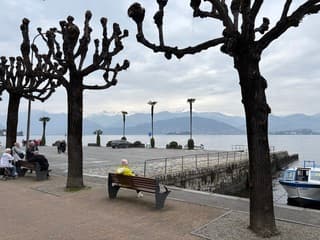 Bewolkt bij Lago Maggiore