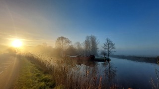 Schip in de mist