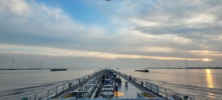 De laatste glimp van de zon vandaag 