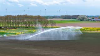 Beregenen van het land