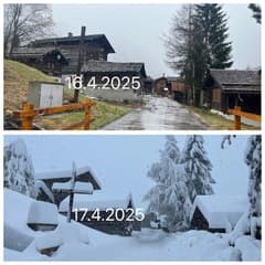 Zinal, Zwitserland; veeeeeel sneeuw!