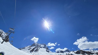 Stubaier gletsjer zonnig