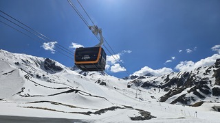 Stubaier gletsjer zonnig