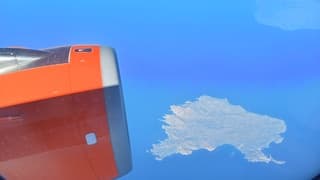 Boven de Griekse eilanden