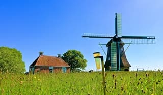 Zo mooie strak blauwe drogen start van de dag.