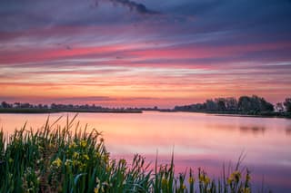 kleurrijke zonsopkomst