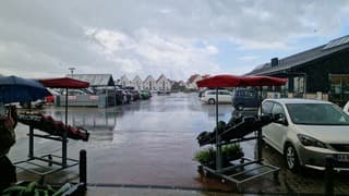Stortregen in Lokken 