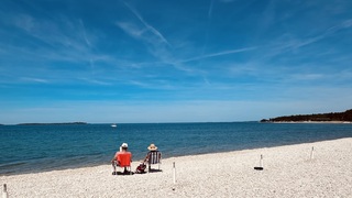 Genieten aan het strand