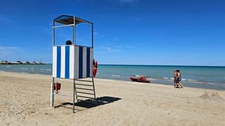 Stralend blauw weer in Italië 