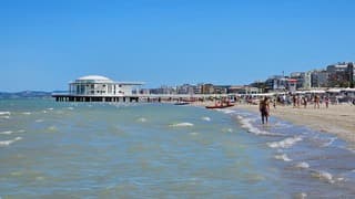 Goed strandweer in Italië 