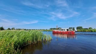 Prachtig vaarweer met mooie sluierbewolking