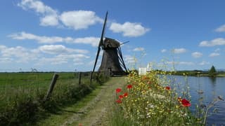 Cumulus humilis bij De Skarrenmolen