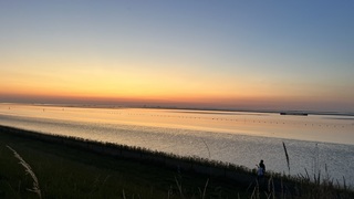 Een zwoele avond aan de Westerschelde.