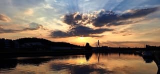 Mooie zonsondergang
