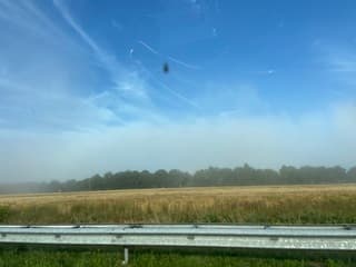Op de snelweg zien we veel mist