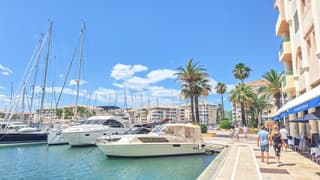 In de haven van Fréjus (Zuid-Frankrijk)