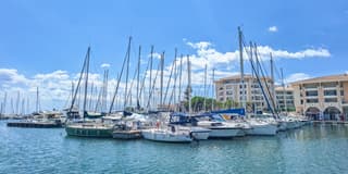 In de haven van Fréjus (Zuid-Frankrijk)