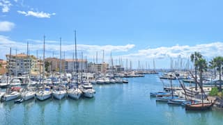 In de haven van Fréjus (Zuid-Frankrijk)