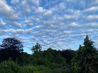Wolken boven Driehuis Noord-Holland