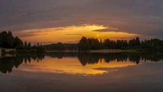 Bewolking tijdens zonsopkomst.