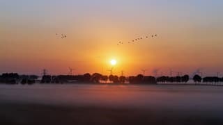 Prachtige zonsopkomst