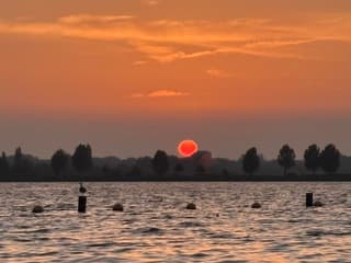 Zonsondergang op de Haarrijnse Plassen in Maarssen/ Utrecht 