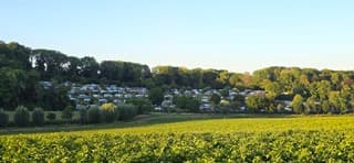 Strak blauwe lucht en zon boven de Zuid Limburgse heuvels 
