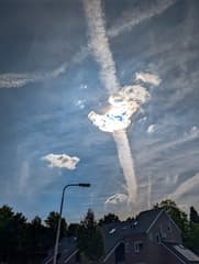 Mooi schilderij achtige lucht in Berghem