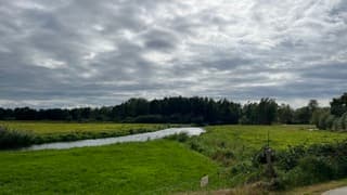 Rivier de Regge door Overijssel. 