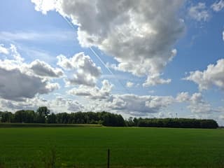 wolken vliegtuig