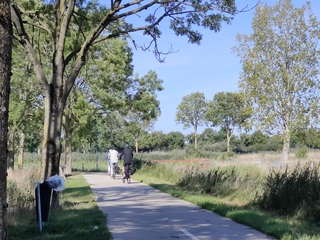 Heerlijk op de fiets vanmorgen.