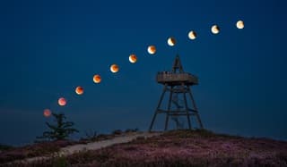 Fases van de maansverduistering!