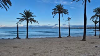 Na een dag regen en onweer.