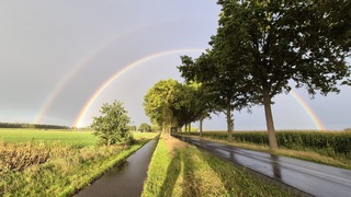 Dubbele regenboog de Mortel