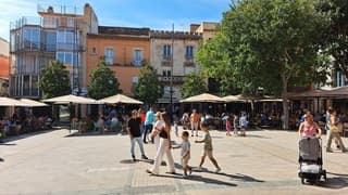 Druk op de terrassen in spanje 