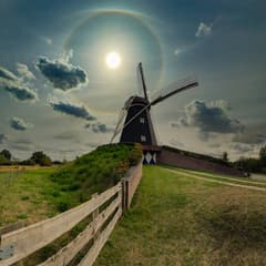 Bijzonder fraaie halo met bovenraakboog 