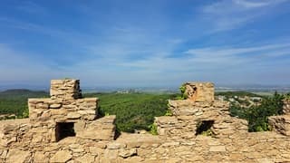 Zon en sluierbewolking bij de Costa Brava 