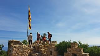 Zon en sluierbewolking bij de Costa Brava 