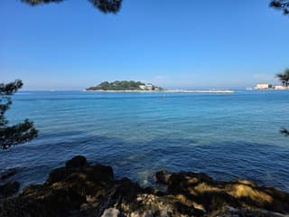 Zonnig weer Poreč Kroatië 